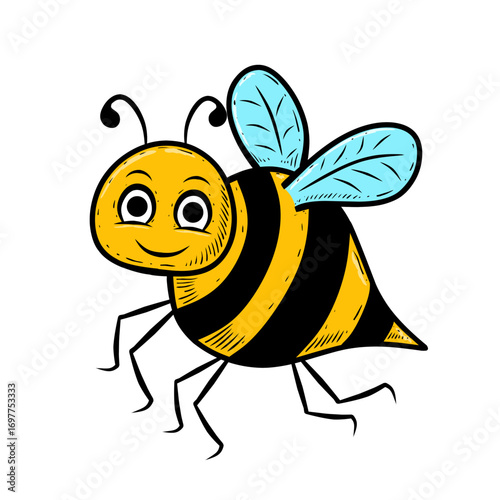 illustration cute bee