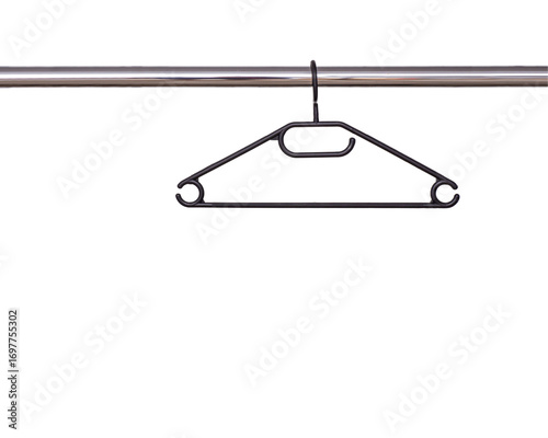 empty rail for clothes, png file	