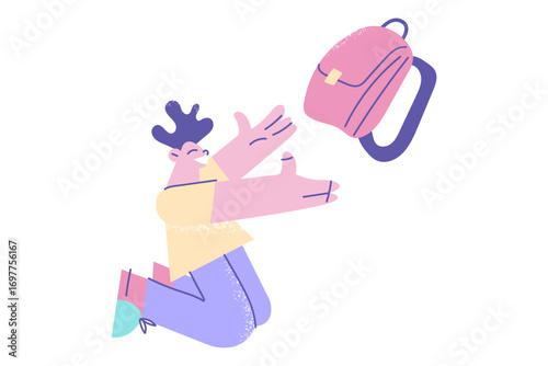 Happy school times concept