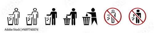 trash can icon logo vector illustration design, vector stock. 
