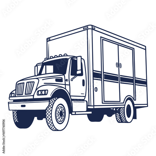 “Cargo delivery truck vector icon”
