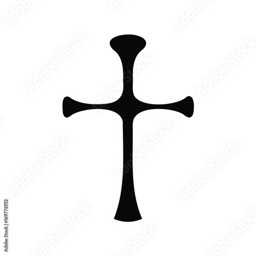 Mysterious black cross symbol featuring unique design and spiritual significance