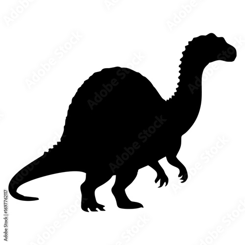Silhouette of Spinosaurus Dinosaur