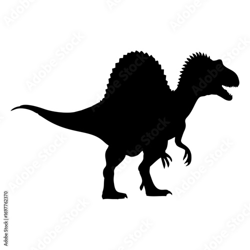 Silhouette of Spinosaurus Dinosaur