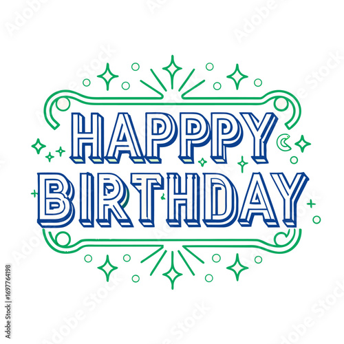 neon-glowing-retro-sign--dark-background---Happy Birthday