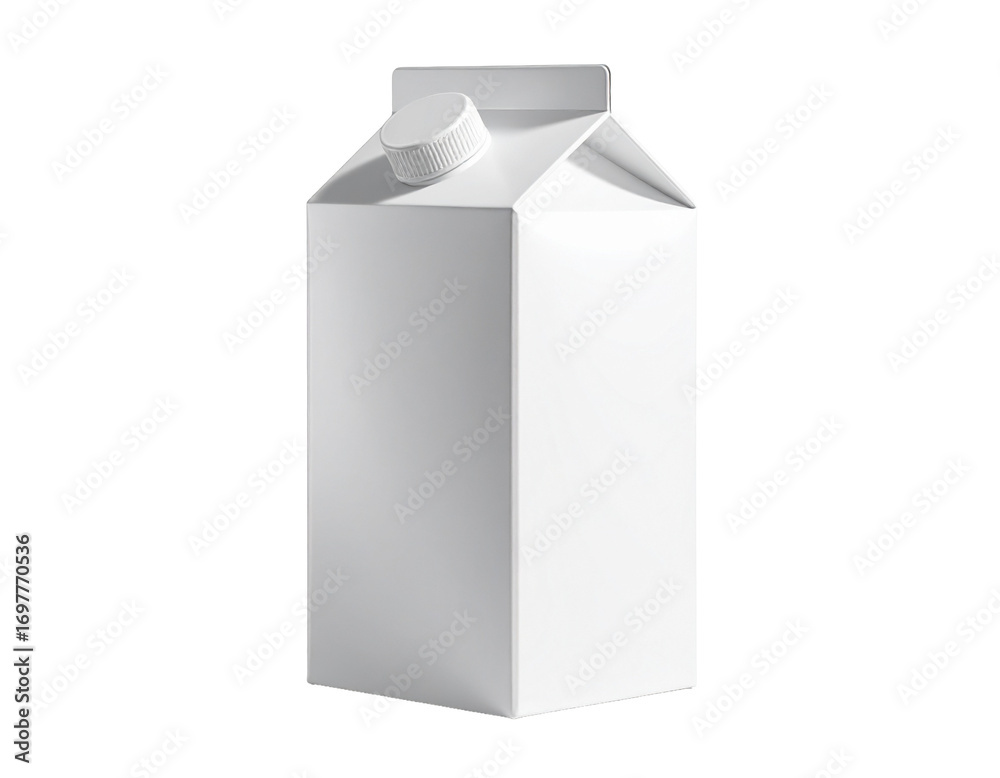 Blank Milk Carton on White Background Blank Milk Carton on White Background