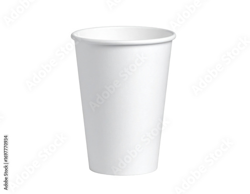 Wallpaper Mural White Paper Cup on White Background Torontodigital.ca