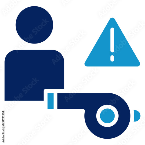 Whistleblower Icon Element For Design