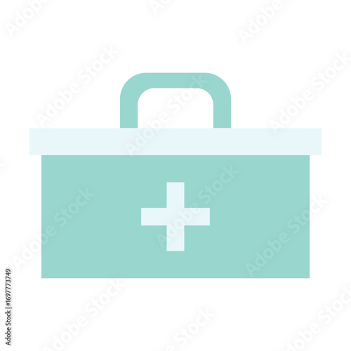 Illustration of an Veterinary Doctor and Nurse First aid box