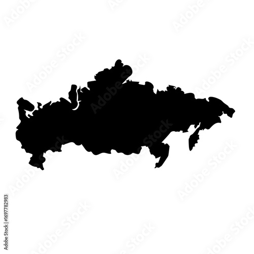 Russia map vector