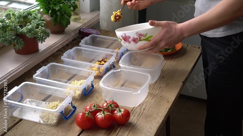  Time Saving Meal Prep. Cook once, eat for several days. Meal Prep Containers