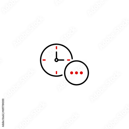 Waiting icon flat vector design.
