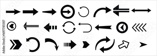 doodle arrow set collection of hand drawn elements vector illustration