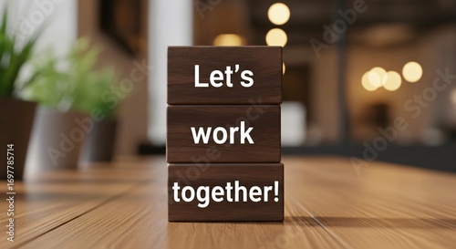 Inspiring Wooden Blocks Spell Out 