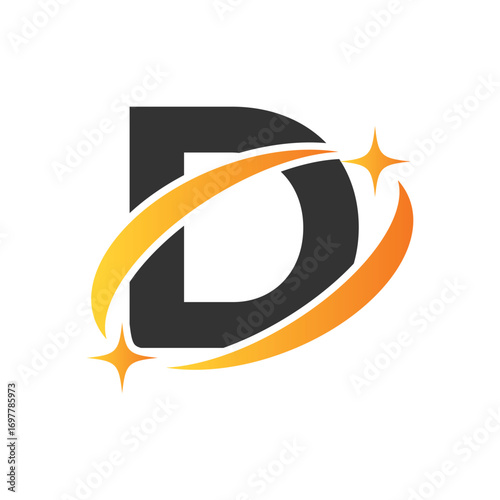 Letter D logo, D logo, AI logo set, modern and minimal design, tech-inspired, colorful icons and symbols, suitable for artificial intelligence, innovation, branding, startups, and digital identity.