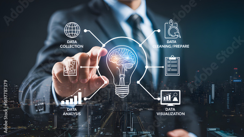 Data science expert leading machine learning innovation for intelligent automation solutions at work