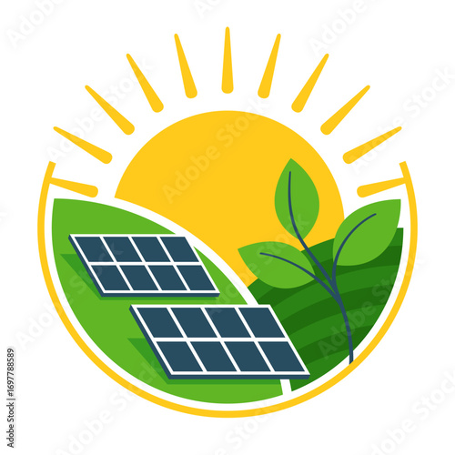 Sustainable Energy - Solar Panels Utilizing OnSite Sunlight and Plants