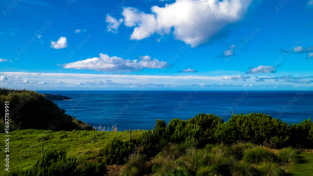 Fototapeta premium Beautiful view of coastal area on Sao Miguel island.