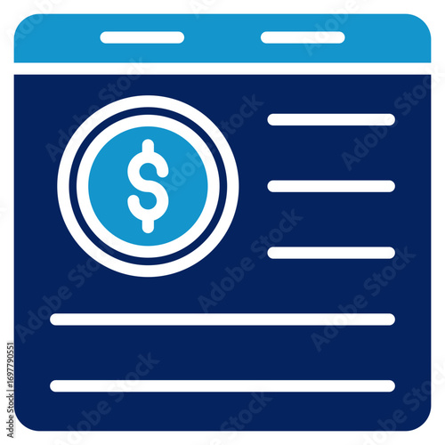 Online Portal Icon Element For Design