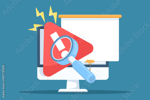 Vector illustration of incident management. Concept of identifying risks, analyzing root causes, problem solving, and addressing critical failures in business or IT processes.