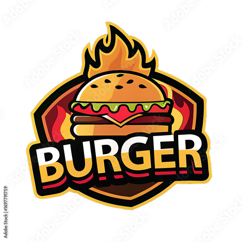 Burger Logo Art Design
