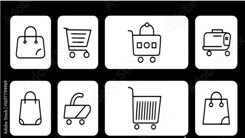 E-commerce Shopping Interface Icons