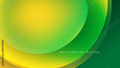 Abstract gradient design. Yellow, green hues blend smoothly. Dark background creates contrast, modern aesthetic. Simple, elegant composition.