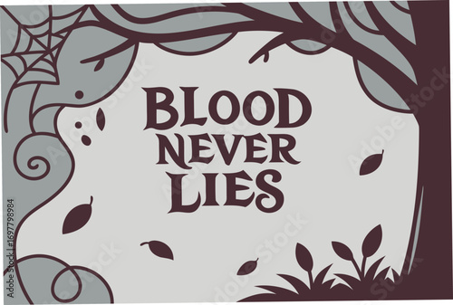 blood never lies t shirt desing