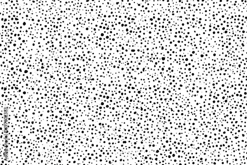 Abstract black dot pattern on white background