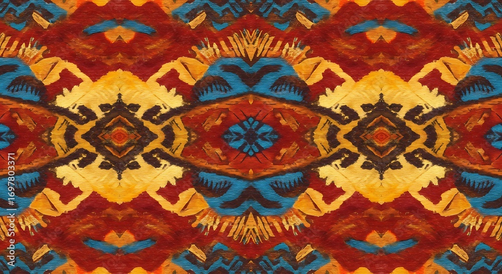 Obraz premium Crimson Tapestry of Echoes