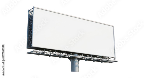 Empty Outdoor Billboard Advertisement Structure.