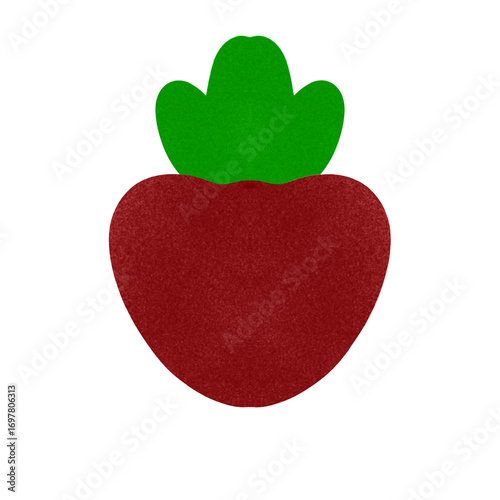 Red strawberry fruit background illustration