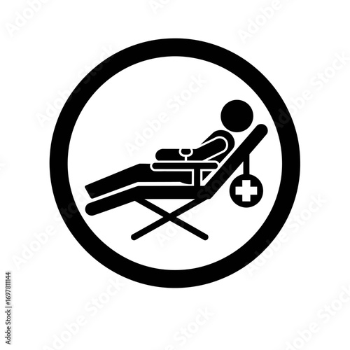Vector art of blood donation icon
