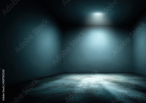 Wallpaper Mural Empty room, dimly lit by spotlight Torontodigital.ca