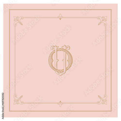 UO,ON, logo UO, Letter UO,  Monogram UO,Wedding Monogram, Wedding Logo, Logo Design , Monogram Vintage