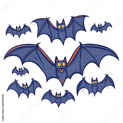 bat, animal, halloween, festival, decoration, vector, transparent background, horror, night, wings, wing, scary, dracula, vampire, dark, bats, a group of bats, icon, october, celebration, autumn