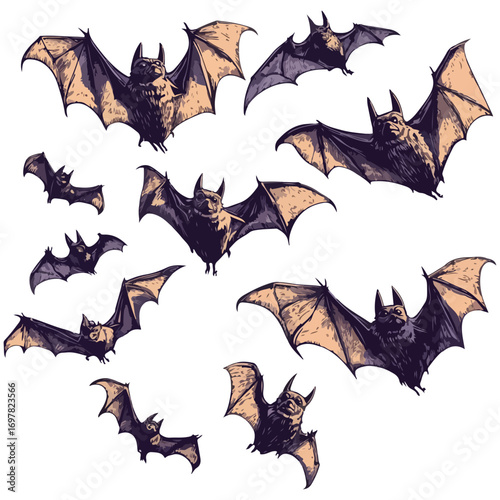 bat, animal, halloween, festival, decoration, vector, transparent background, horror, night, wings, wing, scary, dracula, vampire, dark, bats, a group of bats, icon, october, celebration, autumn