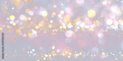 A cascade of sparkling dust particles flows over a soft light background. The glowing confetti adds warmth and richness to festive themes. Great for seasonal greetings, party invites. PNG