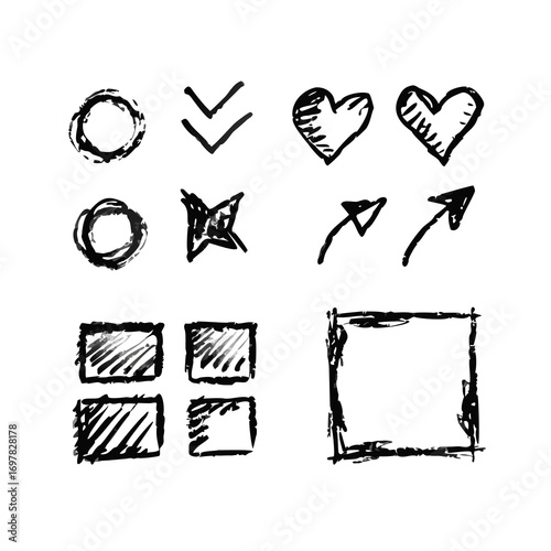 hand drawn vector illustration of an envelope