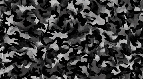 Abstract grayscale camouflage pattern (13)