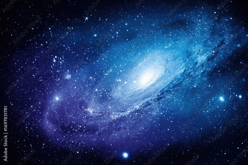 Fototapeta premium Spiral galaxy in deep space