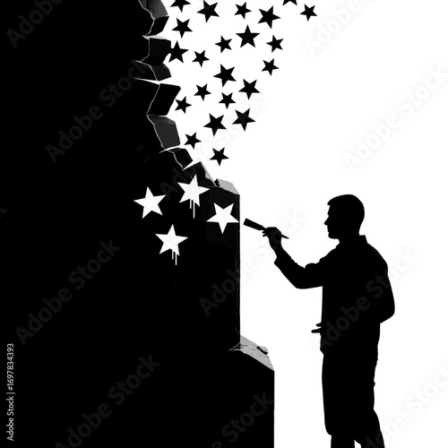 boy with magic wand