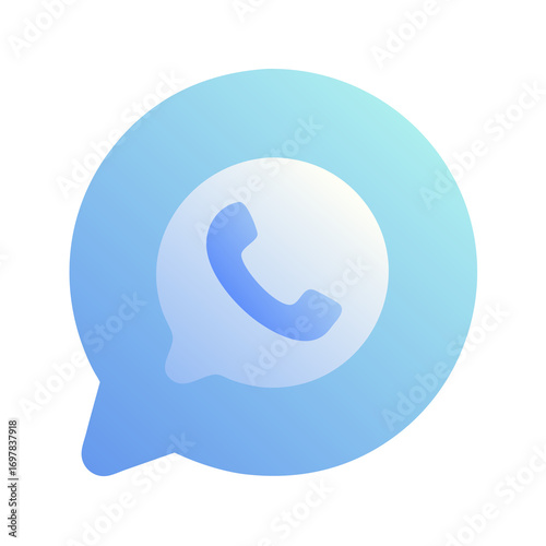 blue phone icon