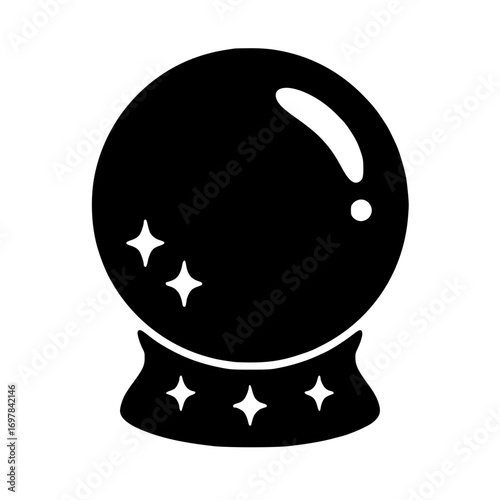 Abstract Halloween Crystal Ball SVG