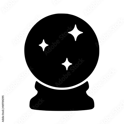 Abstract Halloween Crystal Ball SVG