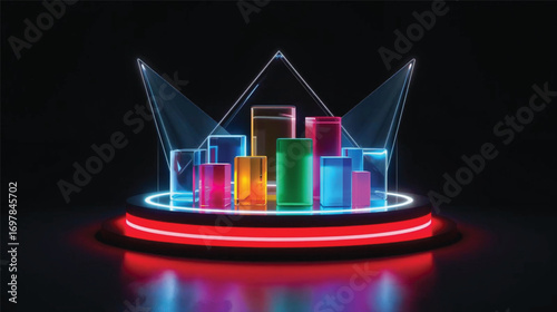 Abstract colorful background Ai generate 