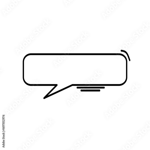 White volumetric speech bubble with shadow for oval shape comics