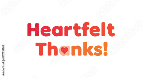 Warm Gratitude: A Heartfelt Expression of Appreciation and Thankfulness conveyed through a Vibrant and Cheerful Typography Design