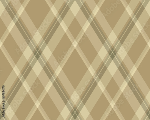 Argyle pattern of geometric rhombus. Harlequin check wallpaper design. Classic diamond shaped textile material for web background, print fabric clothing, sweater, wrapping paper, gift card, invitation