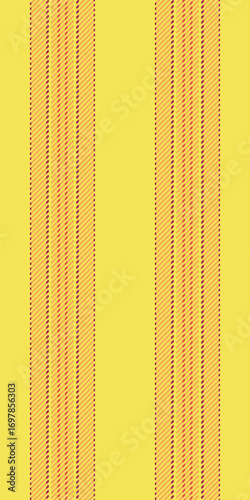 Carge seamless background stripe, purity pattern fabric vector. V0s lines vertical textile texture in yellow and orange colors.